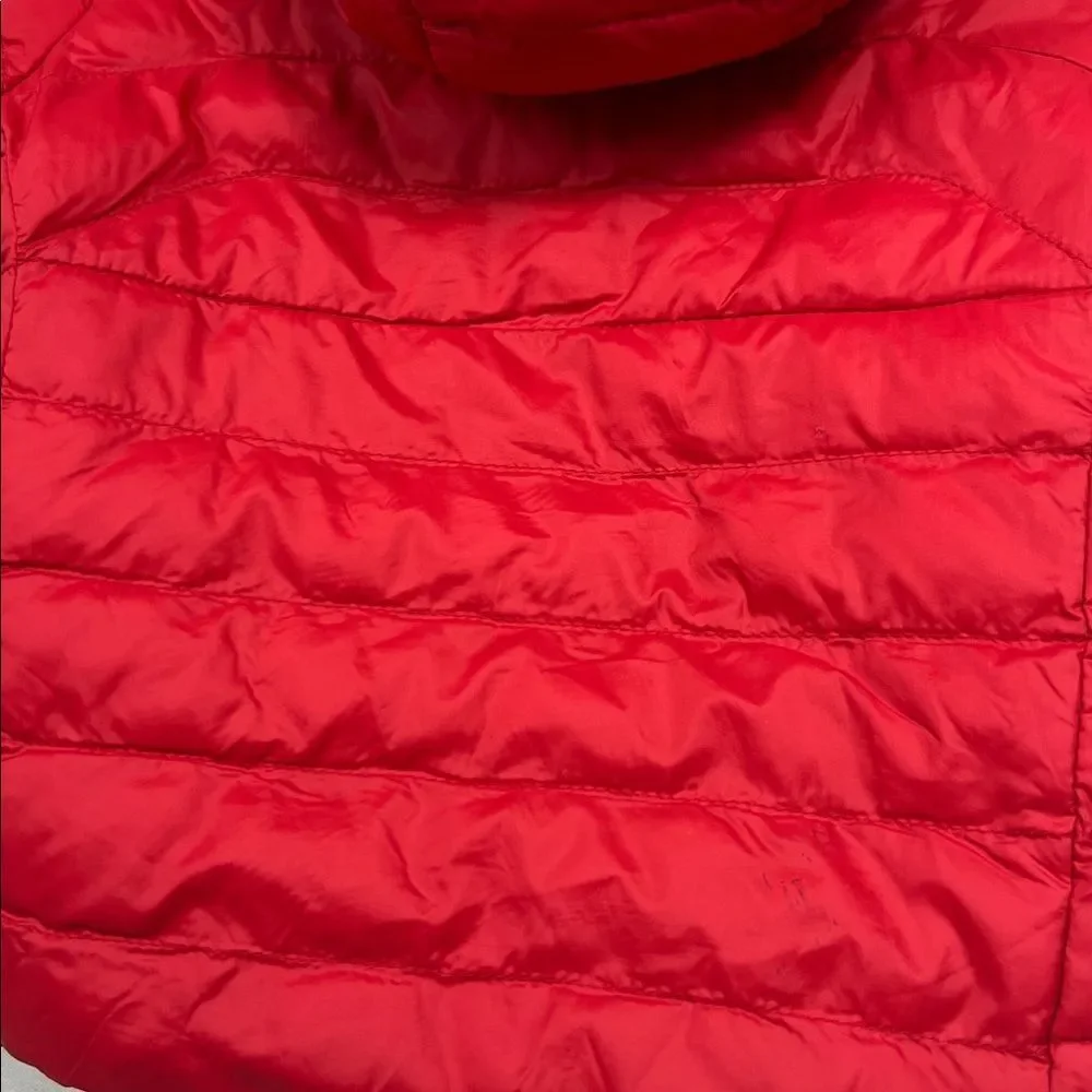 Ralph Lauren Vibrant Red Puffer Jacket with reversible blue EUC 9 months